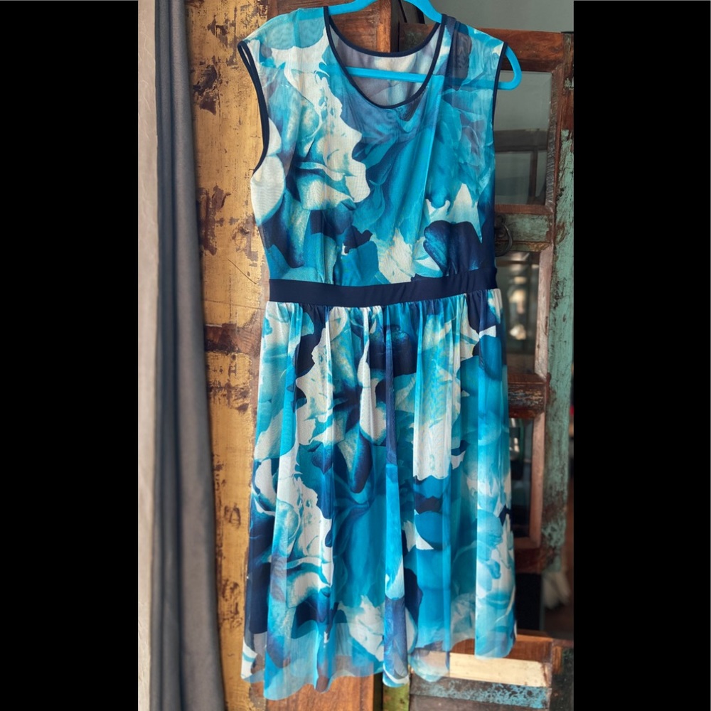 Blue Floral Dress